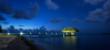 Chabil Mar Belize Resort Beach and Pier at Night